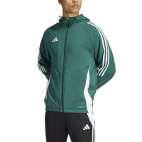 adidas Tiro 24 Coupe-Vent Vert Foncé Blanc