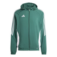 adidas Tiro 24 Coupe-Vent Vert Foncé Blanc