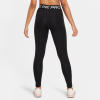 Legging de sport Nike Pro pour fille, noir et blanc