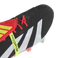 adidas Predator Elite FT IJzeren-Nop Voetbalschoenen (SG) Zwart Wit Felrood