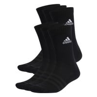 Chaussettes rembourrées adidas, 6 paires, noir et blanc