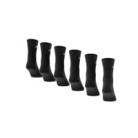 Chaussettes rembourrées adidas, 6 paires, noir et blanc