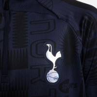 Nike Tottenham Hotspur Strike Haut d'Entraînement 1/4-Zip 2023-2024 Enfants Bleu Foncé Noir Blanc