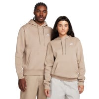 Nike Sportswear Club Fleece Hoodie Beige Wit