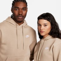 Survêtement polaire Nike Sportswear Club à capuche beige blanc