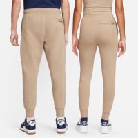 Pantalon de survêtement en polaire Nike Sportswear Club beige blanc