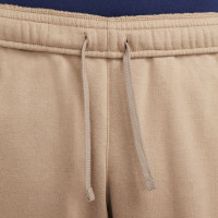 Pantalon de survêtement en polaire Nike Sportswear Club beige blanc