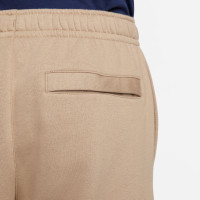 Pantalon de survêtement en polaire Nike Sportswear Club beige blanc