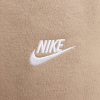 Pantalon de survêtement en polaire Nike Sportswear Club beige blanc