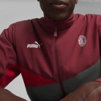 PUMA AC Milan Woven Trainingspak Full-Zip 2023-2024 Bordeauxrood Rood Donkergrijs