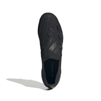 adidas Predator Elite FT Gazon Naturel Chaussures de Foot (FG) Noir Gris Foncé