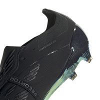adidas Predator Elite FT Gazon Naturel Chaussures de Foot (FG) Noir Gris Foncé