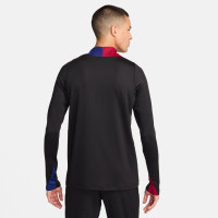 Nike FC Barcelone Strike Survêtement 1/4-Zip 2024-2025 Noir Blanc Rouge Bleu