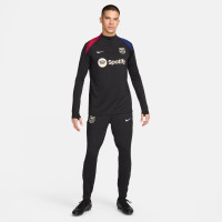 Nike FC Barcelona Strike Haut d'Entraînement 1/4-Zip 2024-2025 Noir Blanc Rouge Bleu