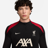 Nike Liverpool Strike Survêtement 1/4-Zip 2024-2025 Noir Rouge