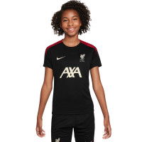 Nike Liverpool Strike Maillot d'Entraînement 2024-2025 Enfants Noir Rouge