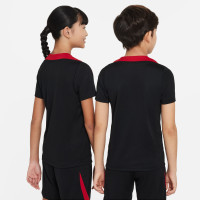 Nike Liverpool Strike Maillot d'Entraînement 2024-2025 Enfants Noir Rouge