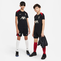 Nike Liverpool Strike Maillot d'Entraînement 2024-2025 Enfants Noir Rouge