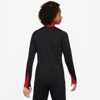 Nike Liverpool Strike Survêtement 1/4-Zip 2024-2025 Enfants Noir Rouge