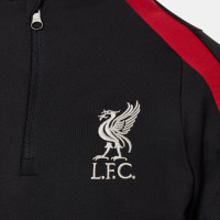 Nike Liverpool Strike Survêtement 1/4-Zip 2024-2025 Enfants Noir Rouge