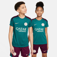 Nike Paris Saint-Germain Strike Maillot d'Entraînement 2024-2025 Enfants Vert Mauve Blanc Doré