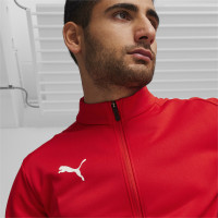 PUMA teamGOAL Trainingspak Full-Zip Rood Zwart Wit