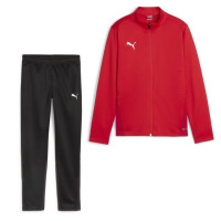 PUMA teamGOAL Trainingspak Full-Zip Rood Zwart Wit