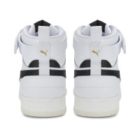 PUMA Rebound Game Sneakers Kids Wit Zwart Goud