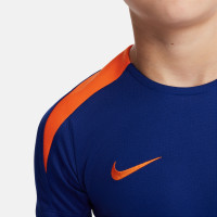 Nike Nederland Strike Trainingsshirt 2024-2026 Kids Blauw Oranje