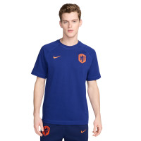 T-shirt de voyage Nike Netherlands 2024-2026 Bleu