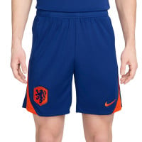 Haut d'entraînement Nike Netherlands Strike, ensemble pull 1/4 zippé 2024-2026 bleu orange