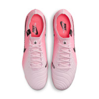 Nike Tiempo Legend 10 Elite Gazon Naturel Chaussures de Foot (FG) Rose Vif Rose Clair Noir