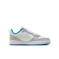 Nike Court Borough Low Recraft Baskets Enfants Blanc Gris Clair Vert Clair Bleu Vif