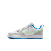 Nike Court Borough Low Recraft Baskets Enfants Blanc Gris Clair Vert Clair Bleu Vif