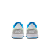 Nike Court Borough Low Recraft Baskets Enfants Blanc Gris Clair Vert Clair Bleu Vif