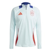 adidas Spanje Trainingspak 1/4-Zip 2024-2026 Lichtblauw Donkerblauw Rood