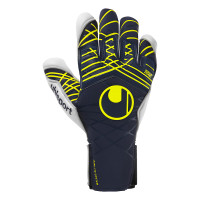 Uhlsport Absolutgrip SC Gants de Gardien de But Bleu Foncé Blanc Jaune