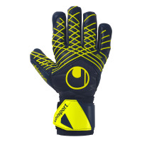 Uhlsport Supersoft HN Flex Frame Gants de Gardien de But Bleu Foncé Blanc Jaune