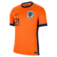 Maillot domicile Nike Netherlands F. de Jong 21 2024-2026