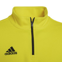 Haut d'entraînement adidas Entrada 22 1/4-Zip pour enfant, jaune et noir