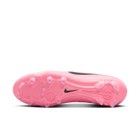 Nike Tiempo Legend 10 Pro Gazon Naturel Chaussures de Foot (FG) Rose Clair Rose Vif Noir