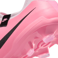 Nike Tiempo Legend 10 Pro Gazon Naturel Chaussures de Foot (FG) Rose Clair Rose Vif Noir
