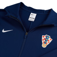 Nike Kroatië Strike Trainingspak Full-Zip Hooded 2024-2026 Donkerblauw Felrood