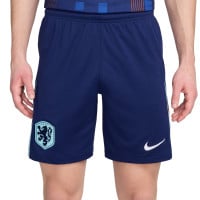 Nike Nederland Pre-Match Wedstrijdtenue Uit 2024-2026 Blauw Wit