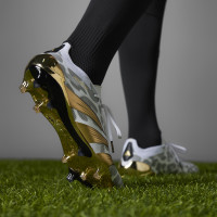 adidas Predator Elite Gras Voetbalschoenen (FG) Wit Grijs Zwart Goud