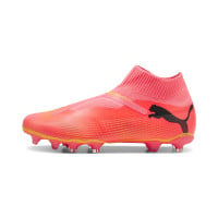 PUMA Future 7 Match+ Veterloze Gras / Kunstgras Voetbalschoenen (MG) Roze Zwart Oranje