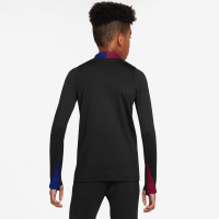 Nike FC Barcelone Strike Haut d'Entraînement 1/4-Zip 2024-2025 Enfants Noir Blanc Rouge Bleu