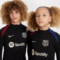 Nike FC Barcelone Strike Survêtement 1/4-Zip 2024-2025 Enfants Noir Blanc Rouge Bleu