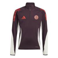 adidas Bayern Munich Survêtement 1/4-Zip 2024-2025 Enfants Bordeaux Blanc Rouge