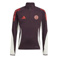 adidas Bayern Munich Haut d'Entraînement 1/4-Zip 2024-2025 Enfants Bordeaux Blanc Rouge